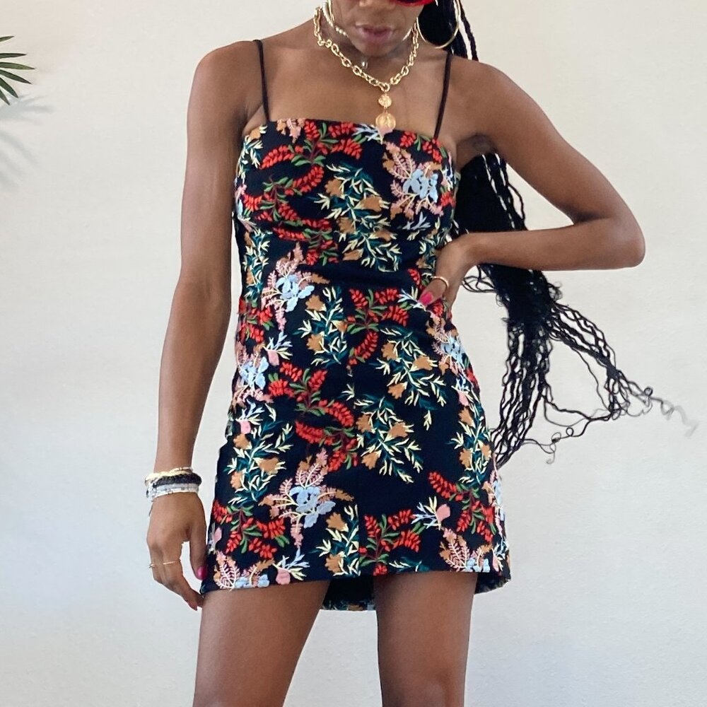 Elegant Embroidered Party Dress by American Outfitters